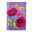 Poppy Welcome Suede House Flag
