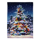 Vivid Christmas Tree Suede House Flag