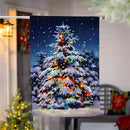 Vivid Christmas Tree Suede House Flag