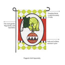 Christmas Monster Ornament Burlap Garden Flag