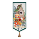 Fall Woodland Birdhouse Everlasting Impression Textile Decor