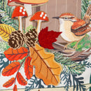 Fall Woodland Birdhouse Everlasting Impression Textile Decor