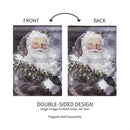 Santa in the Winter Lustre Garden Flag