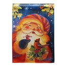 Cheerful Santa Lustre Garden Flag