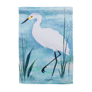 Blue Heron Reversible Suede Garden Flags