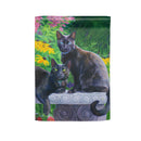 Black Beauties Suede Garden Flag