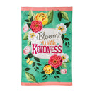 Bloom with Kindness Applique House Flag