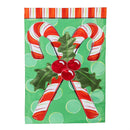Candy Cane Christmas Applique House Flag
