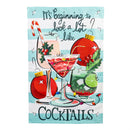 Christmas Cocktail Applique House Flag