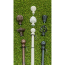 Metal Extendable House Flag Pole, Black,20112
