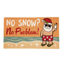 Santa at the Beach Coir Mat