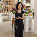 Pollinator Garden Mobile, White Light Solar Mobile, Scenic Pollinator