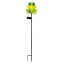 Playful Peepers Solar Garden Stake, Frog