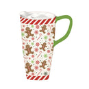 Ceramic On the GoTravel Cup, 17 oz., w/ Box, Christmas Traditions, Gingerbread