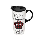 Making a Difference Ceramic Perfect Cup and Compact Tote Giftset, 17oz, Gift Box