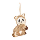 Woodland Storybook Ornament Natural Fiber Animal, Asst of 3