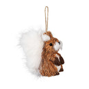 Woodland Storybook Ornament Natural Fiber Animal, 4.5"H, Asst of 2