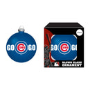 Chicago Cubs Blown Glass Ornament