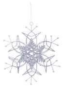 Wire Snowflake Metal Ornament, 3 ASST