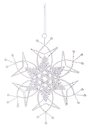 Wire Snowflake Metal Ornament, 3 ASST