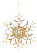 Wire Snowflake Metal Ornament, 3 ASST