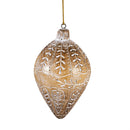 Shades of Green Ornament Teardrop Resin, Asst, 4.25"H
