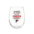 Atlanta Falcons, 17oz Boxed Stemless Wine