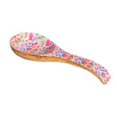 Petal Paradise Wood Spoon Rest, 10.25"L