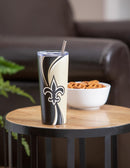 Stainless Steel Tumbler, 20oz, New Orleans Saints