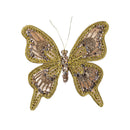 Season to Sparkle Ornament Butterfly Fabric Tree Clip, 6.75"L