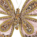 Season to Sparkle Ornament Butterfly Fabric Tree Clip, 6.75"L