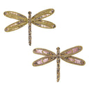 Season to Sparkle Ornament Dragonfly Fabric Tree Clip, 9"L