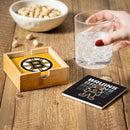 Boston Bruins Ceramic Coasters Set, 4pcs with Wood Caddy