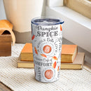 Pumpkin Spice Double Wall Stainless Steel Tumbler, 20oz, Gift Box