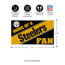 Pittsburgh Steelers, PVC Mat COLOR, Home of a Fan