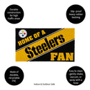 Pittsburgh Steelers, PVC Mat COLOR, Home of a Fan