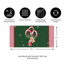 Candy Cane Sassafras Mat