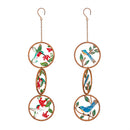 Pollinator Garden Décor, Rustic Friends Hand Painted Outdoor Hanging Decor, Set of 2