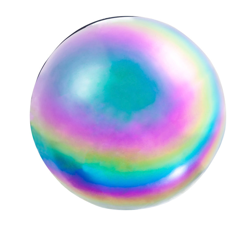Evergreen Gazing Ball,Metallic Wonder Stainless Steel Gazing Ball, Multi-Color Rainbow,10x10x10 Inches