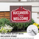 Tampa Bay Buccaneers Yard Sign, "Fans Welcome"