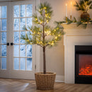 Woodland Storybook Tree Pine Indoor/Outdoor LED Artificial Tree, 72"H