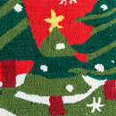 Christmas Trees Indoor/Outdoor  Hooked  Rug 24"x42"