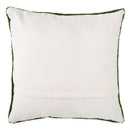 Indoor/Outdoor Pink Tulips Hooked Polypropylene Throw Pillow 18"x18"