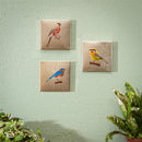 Bird Square Wall Décor, 6"