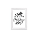 Wood Framed Decor, Set of 3 "Happy Holidays" "Let Your Heart Be Light" "Tis the Season"