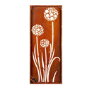 Pollinator Garden Outdoor Wall Decor, LED Laser Cut Metal, Dandelions, 15" L x 40" H