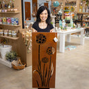 Pollinator Garden Outdoor Wall Decor, LED Laser Cut Metal, Dandelions, 15" L x 40" H