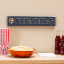 Chicago Bears Engraved Wood Sign, 3.5" x 18"