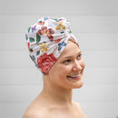 Butterfly Toile Quick Dry Hair Wrap