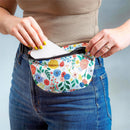 Bursting Blossoms Cross Body Bag with Adjustable Buckle Strap